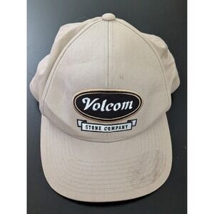 VOLCOM Stone Company CRESTICLE SNAPBACK Hat CAP BEIGE SAMPLE Skater OSFM